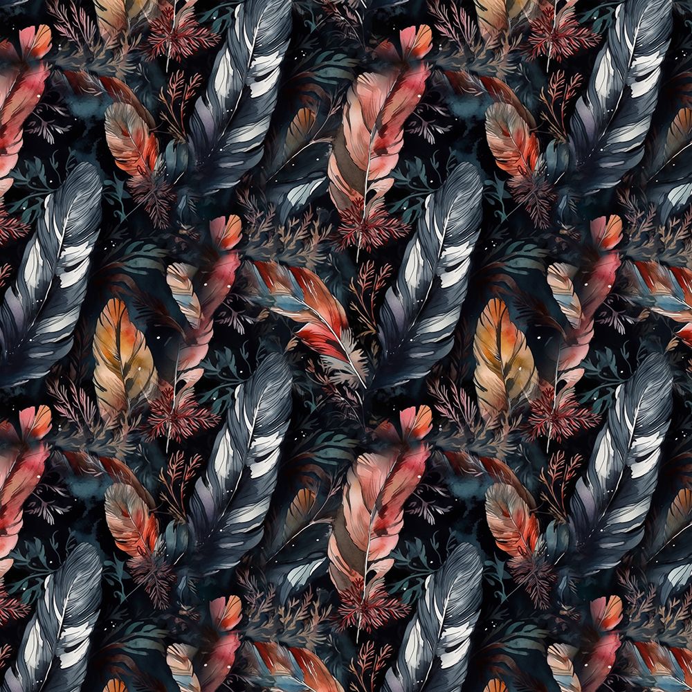 Pattern 15 feathers art print by Justyna Jaszke for $57.95 CAD