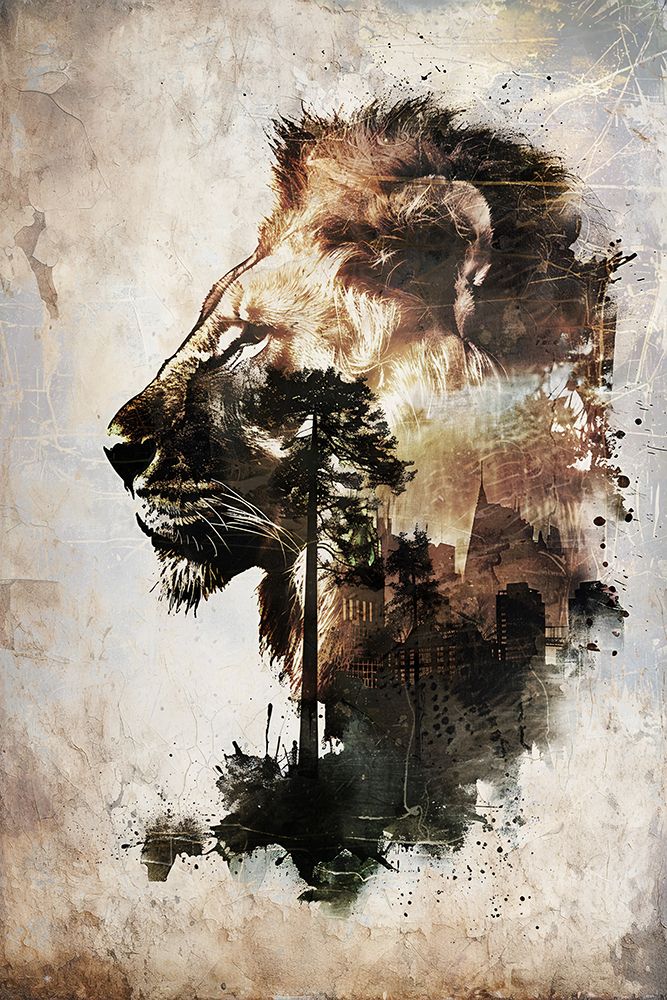 Lion Africa Wild Animal Vintage Illustration Art 03 art print by Rafal Kulik for $57.95 CAD