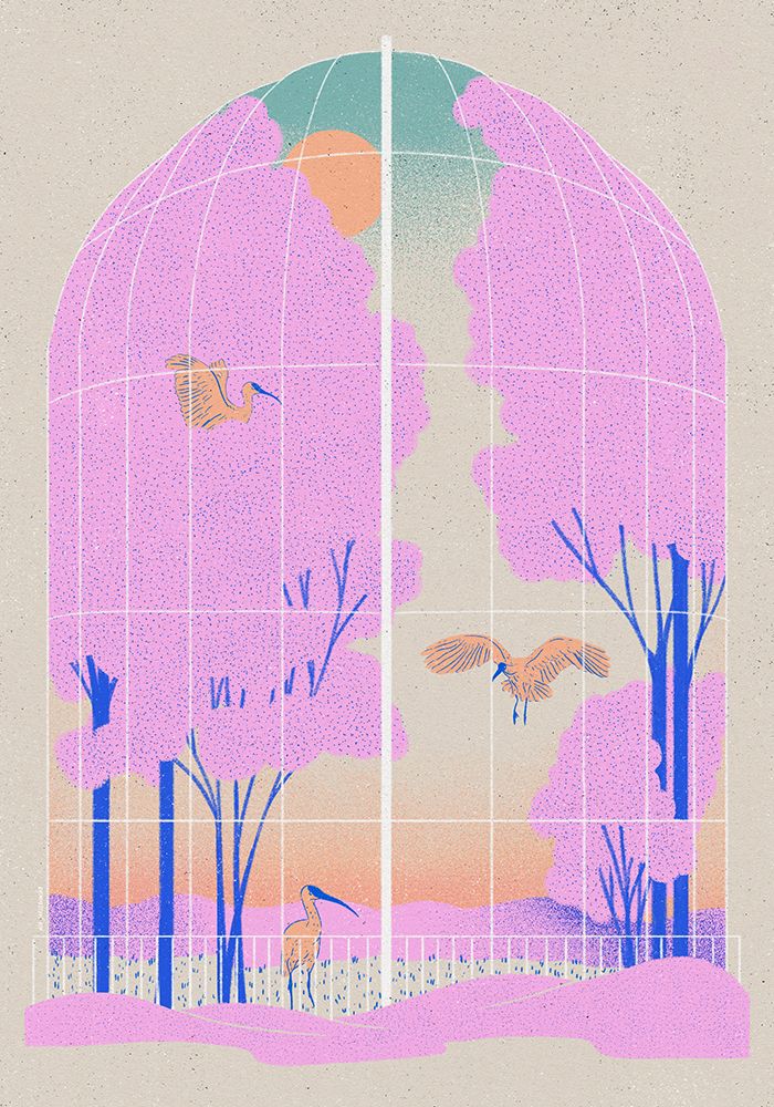 Aviary art print by Ada Jarzebowska for $57.95 CAD