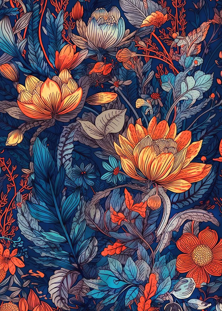 Flowers plant art art print by Justyna Jaszke for $57.95 CAD