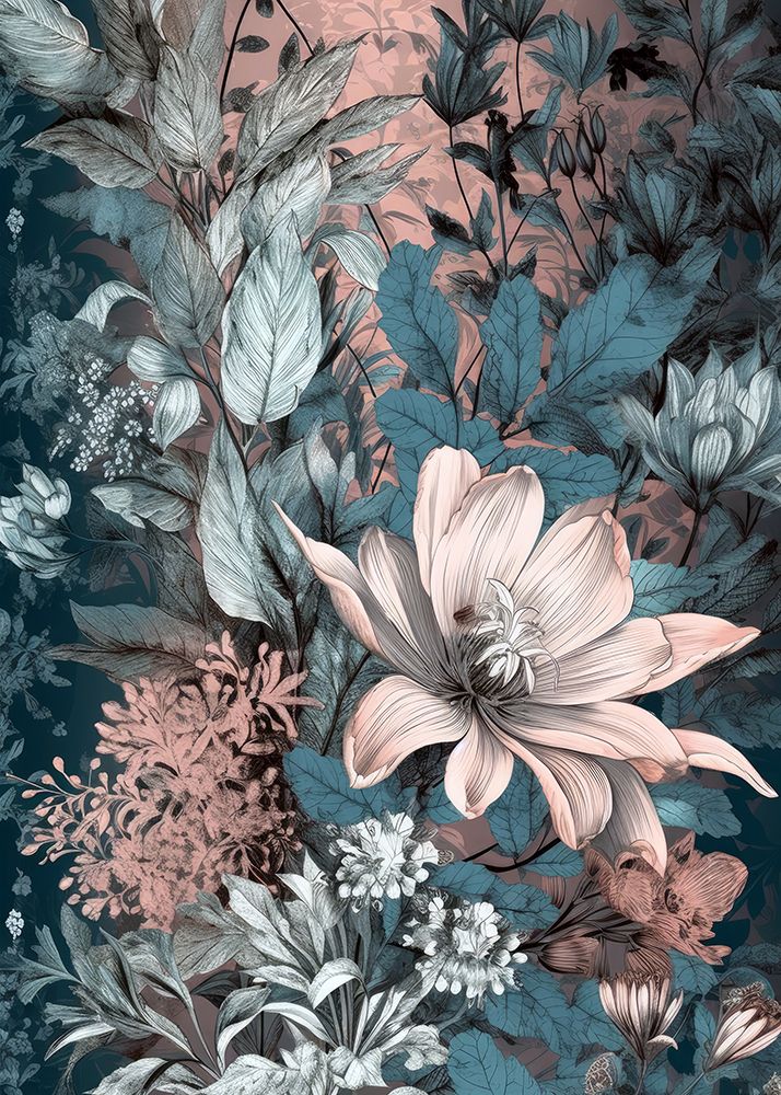 Flowers plant art art print by Justyna Jaszke for $57.95 CAD