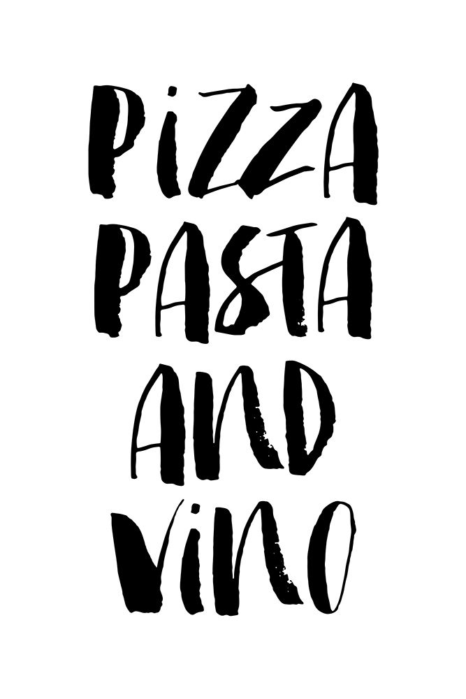 Pizza Pasta and Vino art print by Brett Wilson for $57.95 CAD
