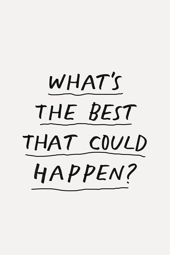 WhatAnd#039;s the Best That Could Happen F3f2f0 art print by Brett Wilson for $57.95 CAD
