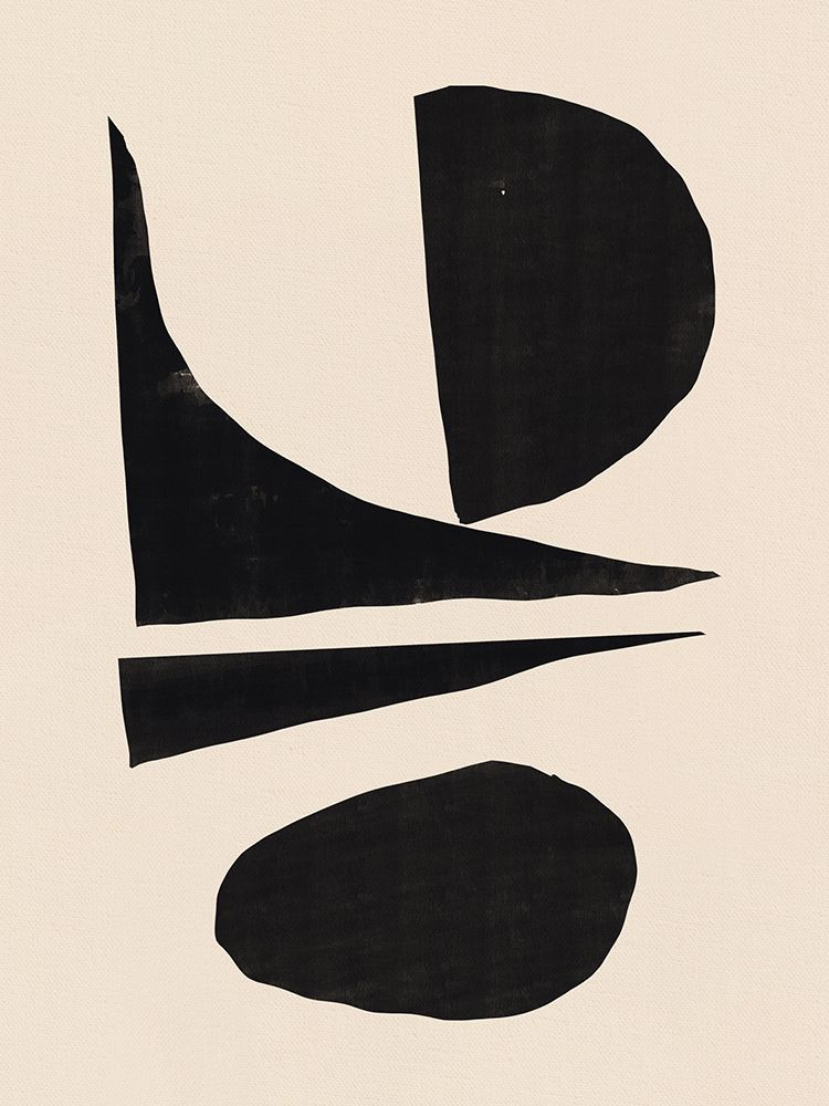 Decorative geometric shapes art print by Little Dean for $57.95 CAD