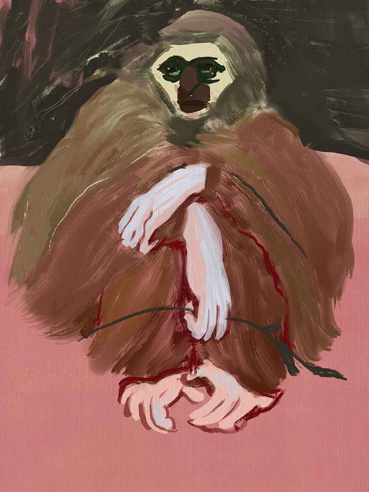 Zoo visit - Ape art print by Little Dean for $57.95 CAD
