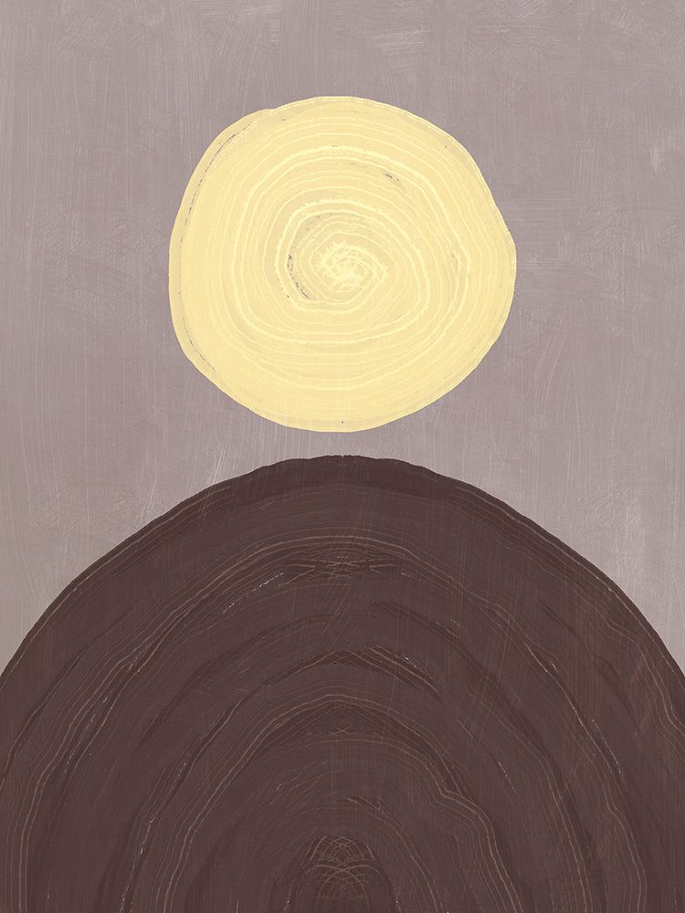 Geometric yellow sun art print by Little Dean for $57.95 CAD