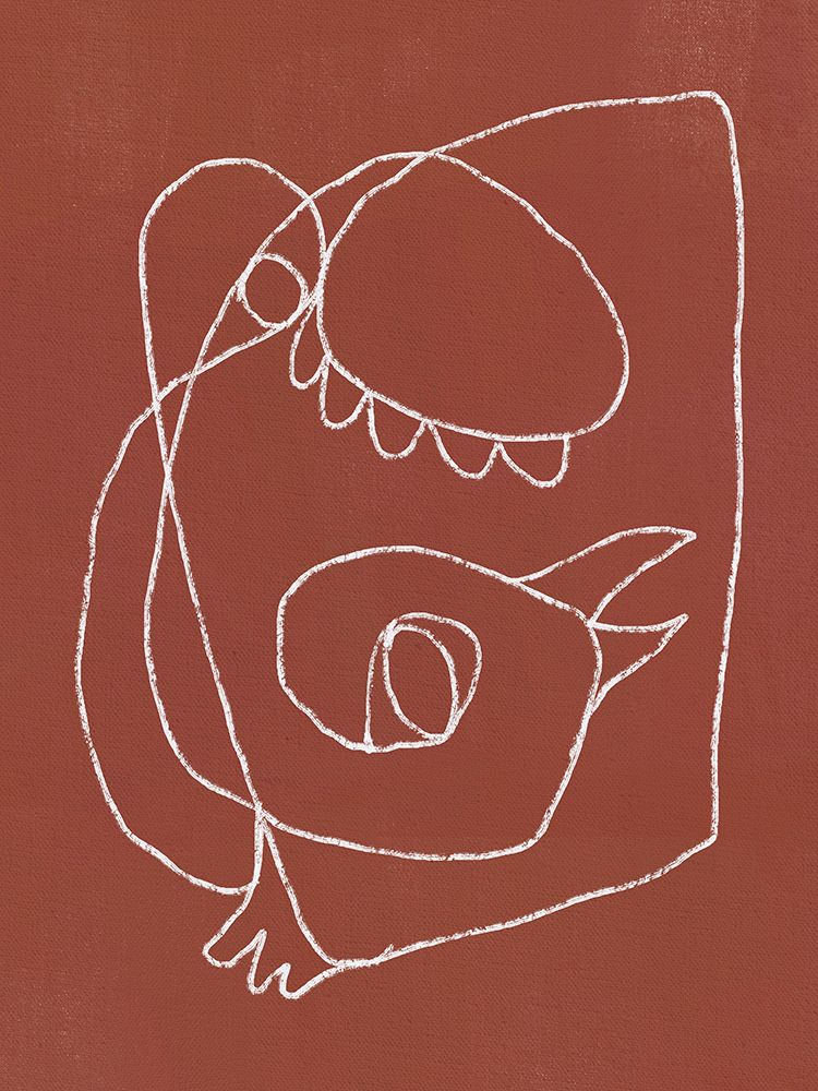 Line art bird abstract art print by Little Dean for $57.95 CAD