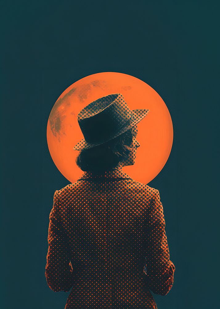 She and the Moon art print by Andreas Magnusson for $57.95 CAD