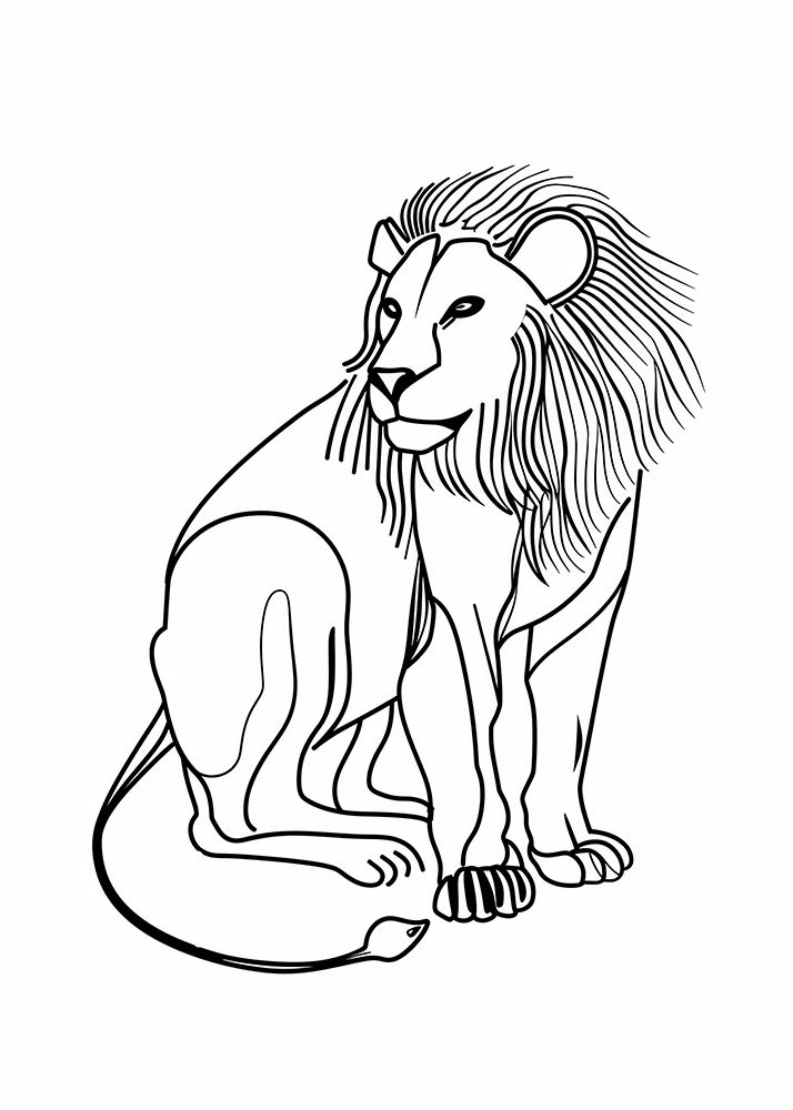 Line art Tiger art print by Justyna Jaszke for $57.95 CAD