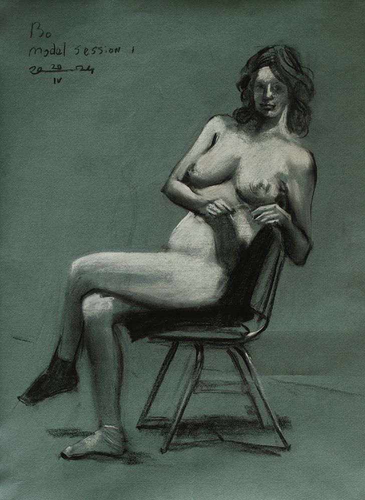 Model Session - 20-04-24 - art print by Corne Akkers for $57.95 CAD