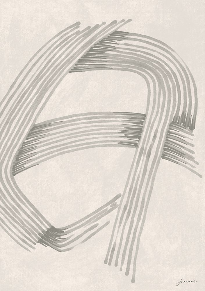 Abstract Grey Intersections 02 art print by Lucrecia Caporale for $57.95 CAD