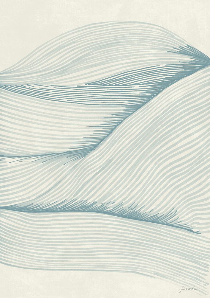 Ocean in lines 02 art print by Lucrecia Caporale for $57.95 CAD