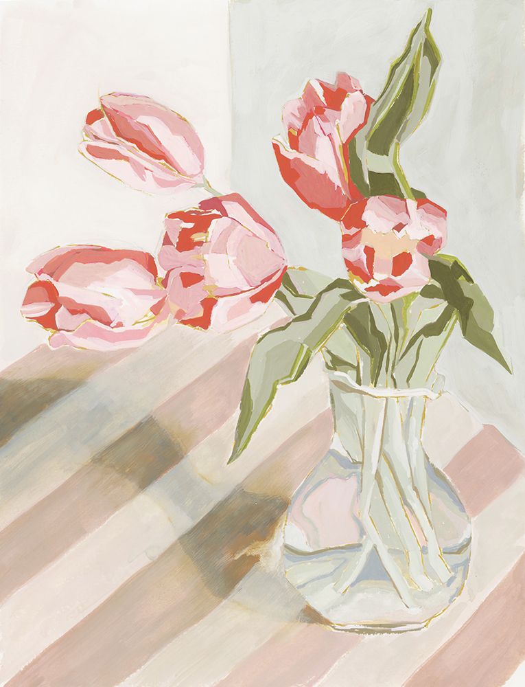 Tulips in a vase art print by Lucrecia Caporale for $57.95 CAD