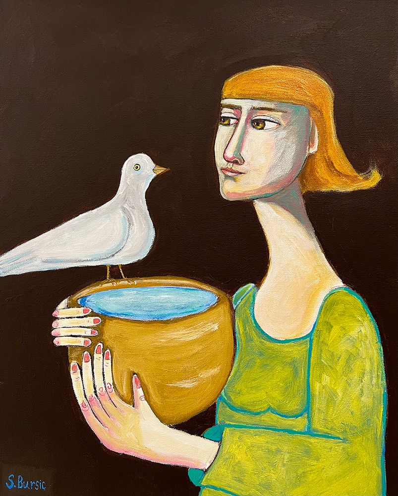 The water giver art print by Sharyn Bursic for $57.95 CAD