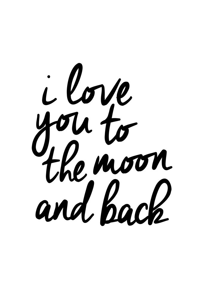 I Love You To the Moon and Back art print by Brett Wilson for $57.95 CAD