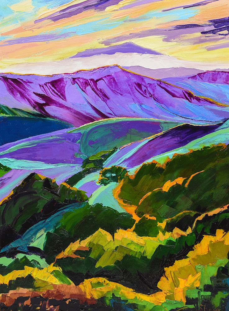 Purple Mountans Majesty art print by Maxine Shore for $57.95 CAD