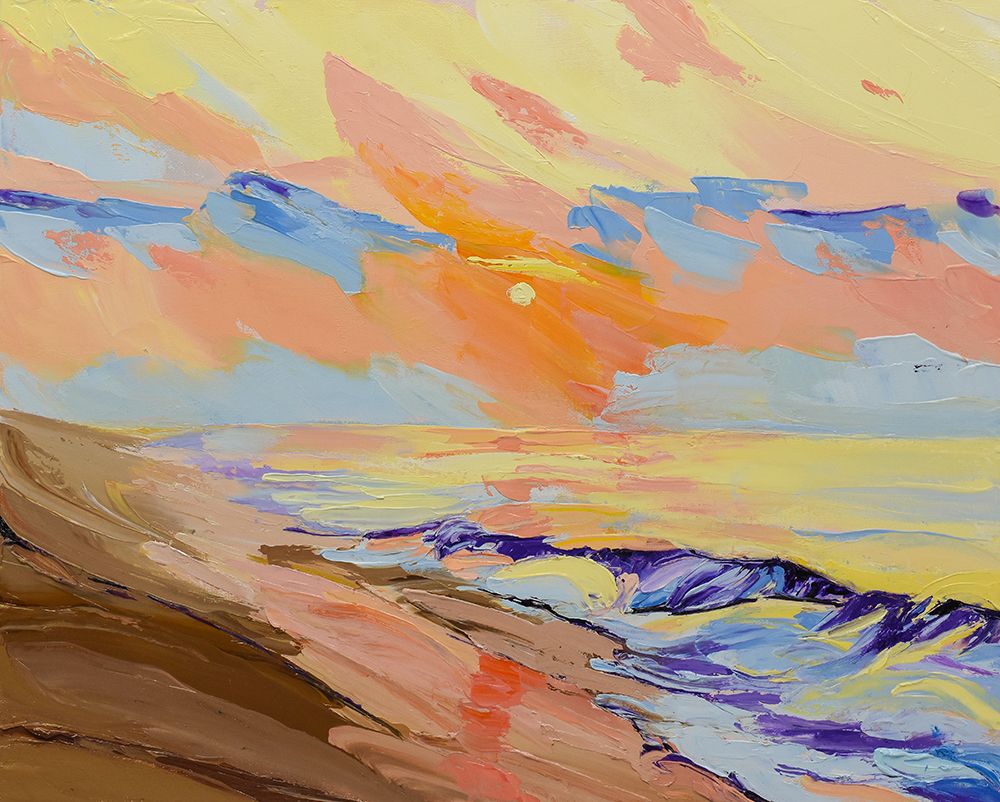 Sunset At the Beach art print by Maxine Shore for $57.95 CAD