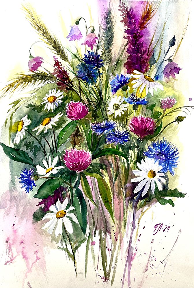 Wild flowers art print by Tanya Lundmark for $57.95 CAD