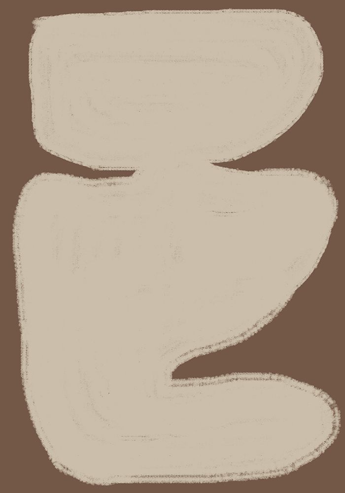 Beige Contemporary Shapes art print by The Miuus Studio for $57.95 CAD