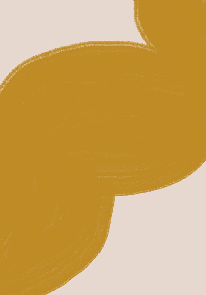 Mustard Shape Organic art print by The Miuus Studio for $57.95 CAD