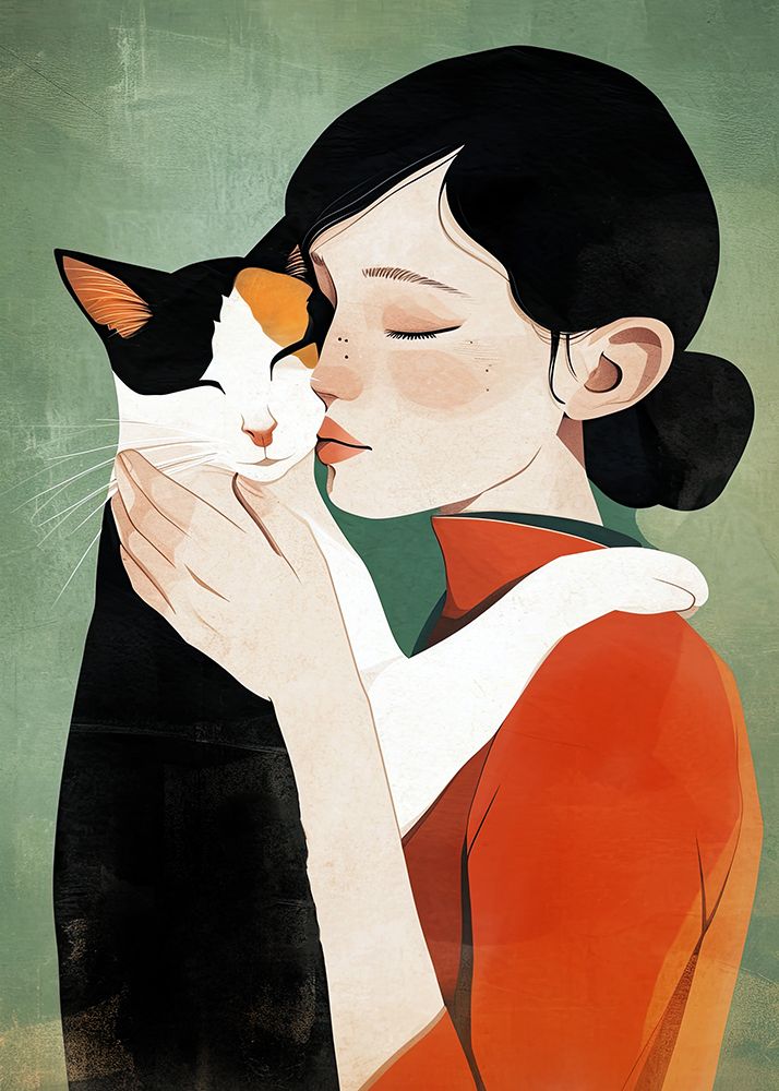 Kitty I Love You 2 art print by Justyna Jaszke for $57.95 CAD