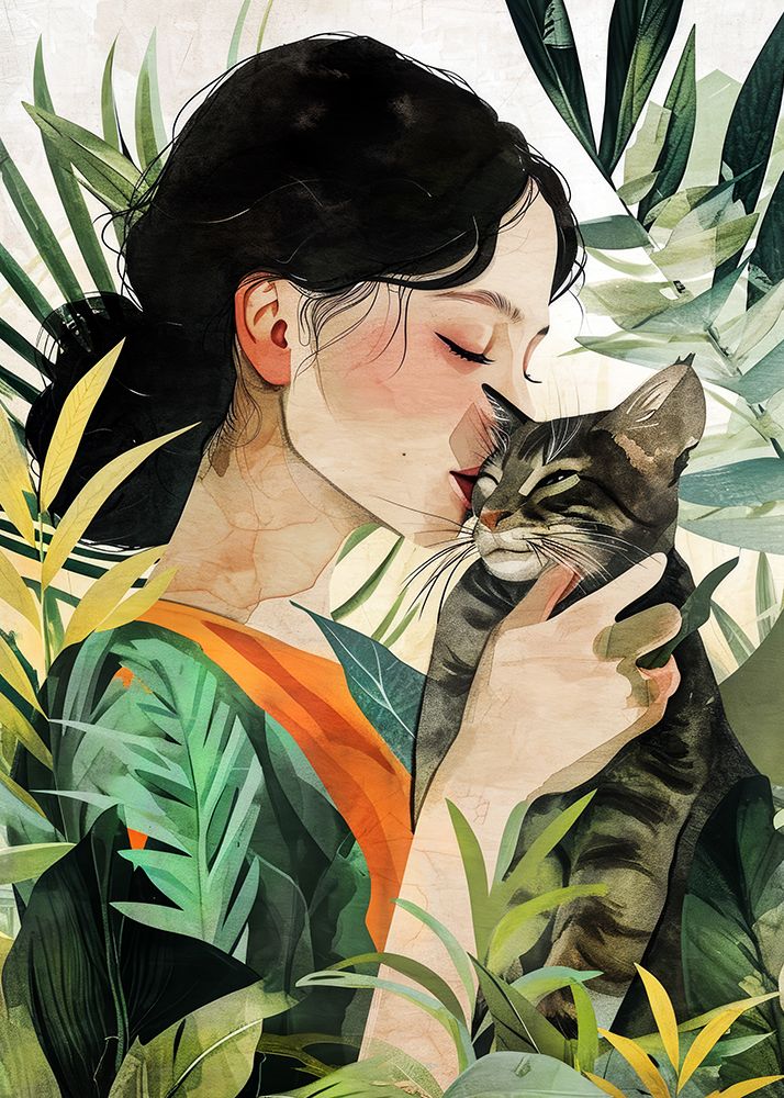 Kitty I Love You 1 art print by Justyna Jaszke for $57.95 CAD