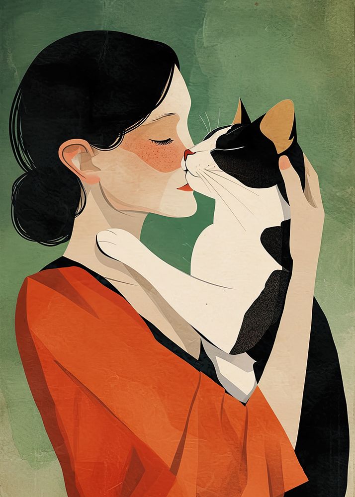 Kitty I Love You 3 art print by Justyna Jaszke for $57.95 CAD