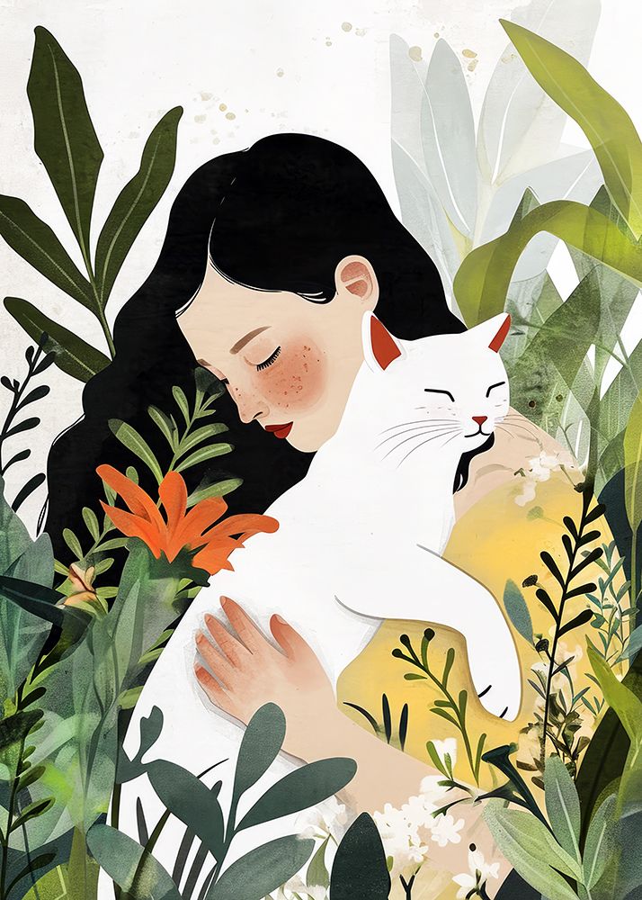 Kitty I Love You 5 art print by Justyna Jaszke for $57.95 CAD