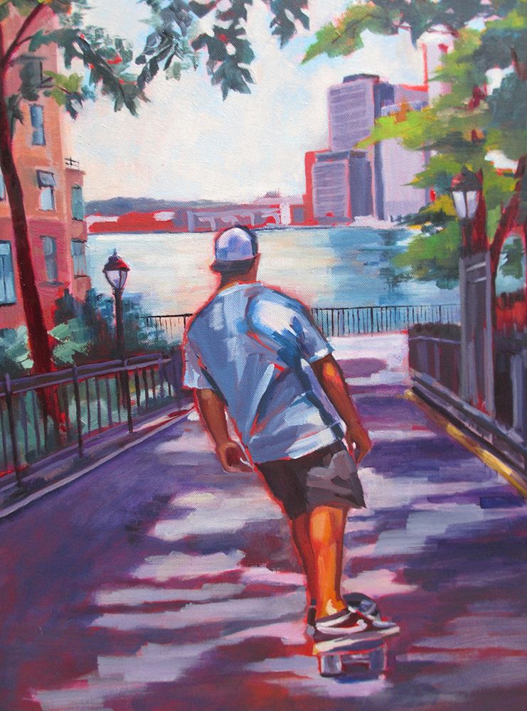 Flying Toward Wall Street art print by Maxine Shore for $57.95 CAD
