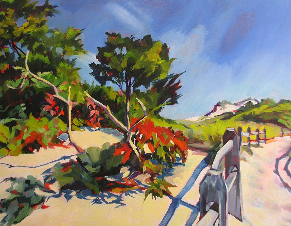 Island Beach Walk art print by Maxine Shore for $57.95 CAD