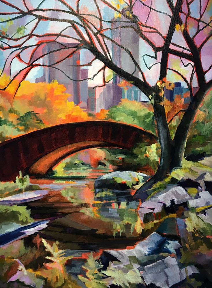 Bridge In Central Park art print by Maxine Shore for $57.95 CAD