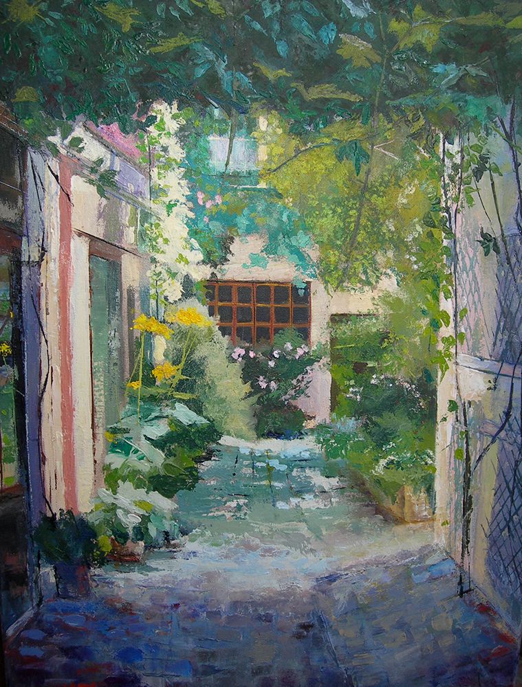 Courtyard art print by Maxine Shore for $57.95 CAD