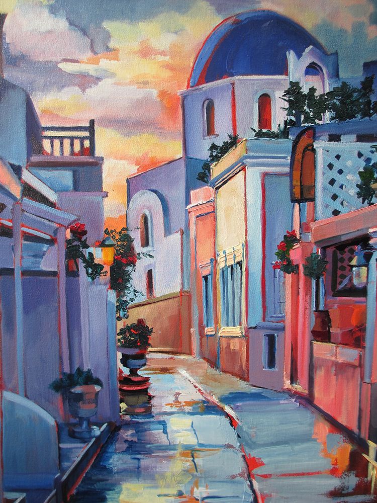 Greek Church art print by Maxine Shore for $57.95 CAD