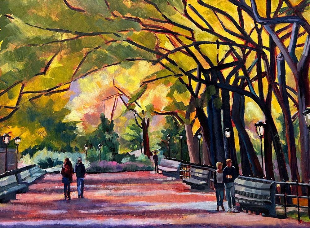 Mall At Central Park art print by Maxine Shore for $57.95 CAD