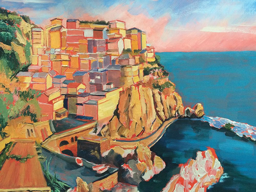 Manarola Italy art print by Maxine Shore for $57.95 CAD