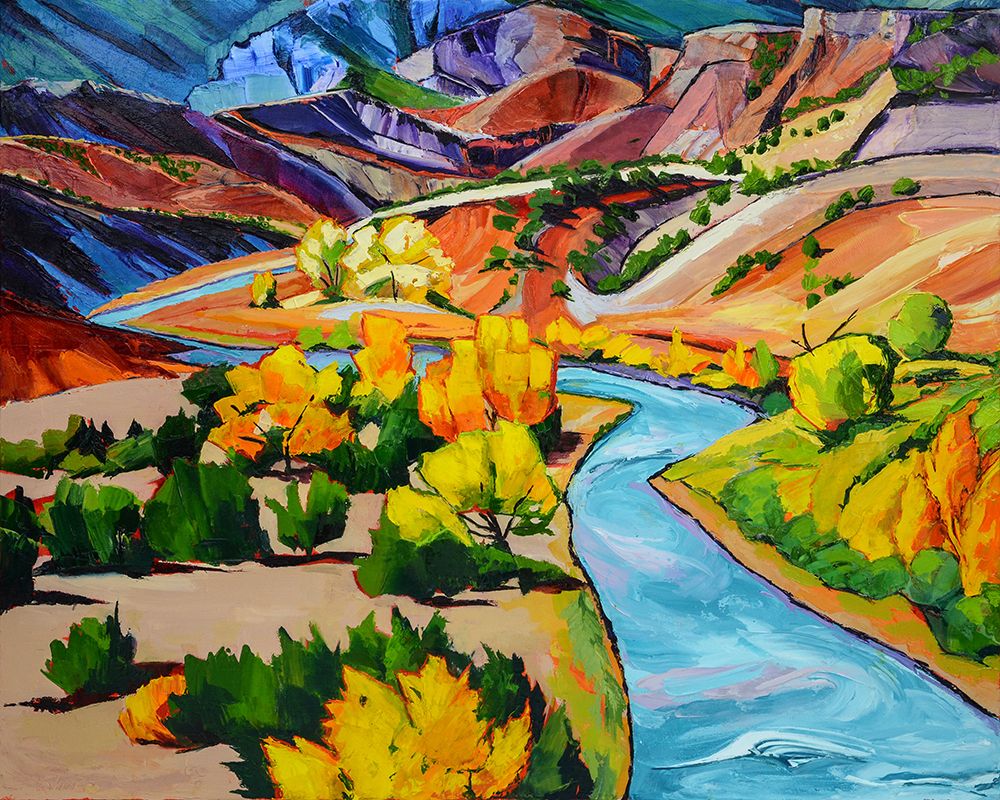 Meandering River art print by Maxine Shore for $57.95 CAD