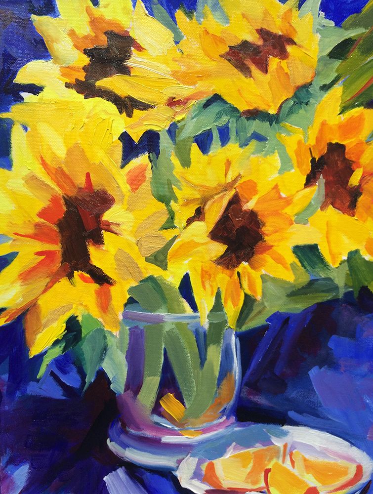 Sunflowers art print by Maxine Shore for $57.95 CAD