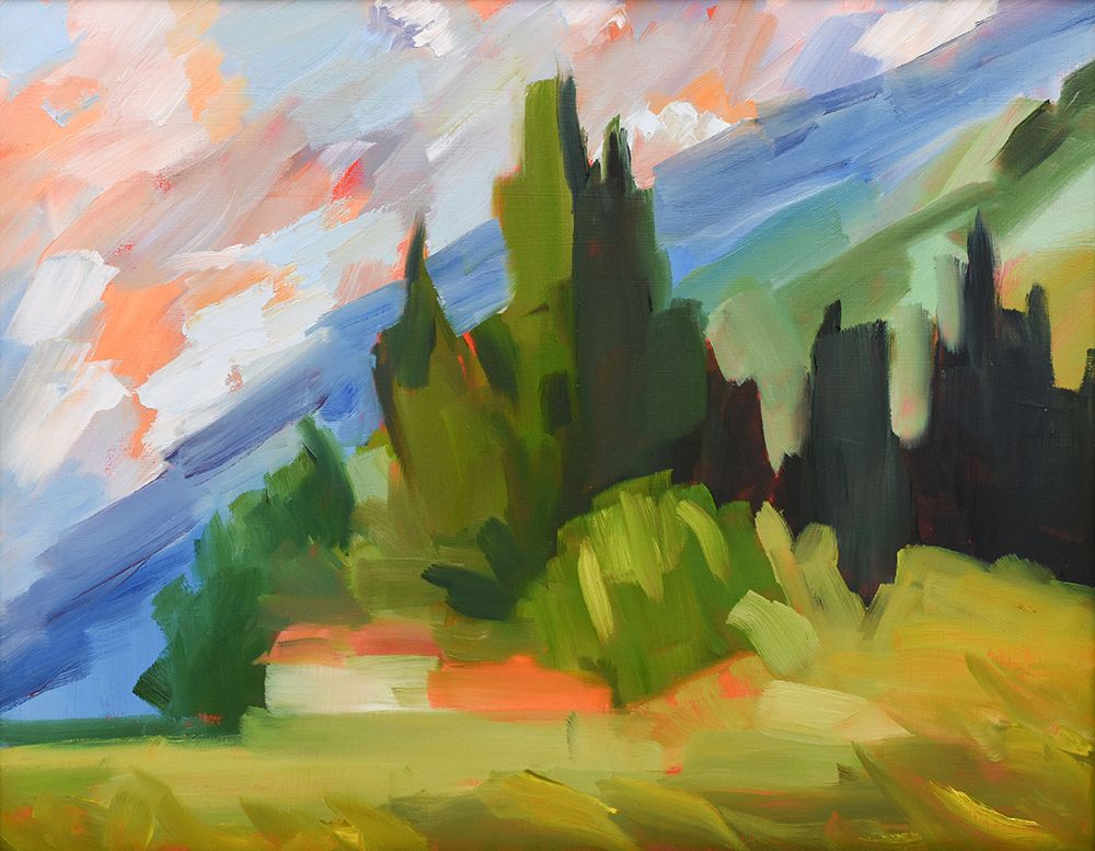 Tuscan Mountainside art print by Maxine Shore for $57.95 CAD