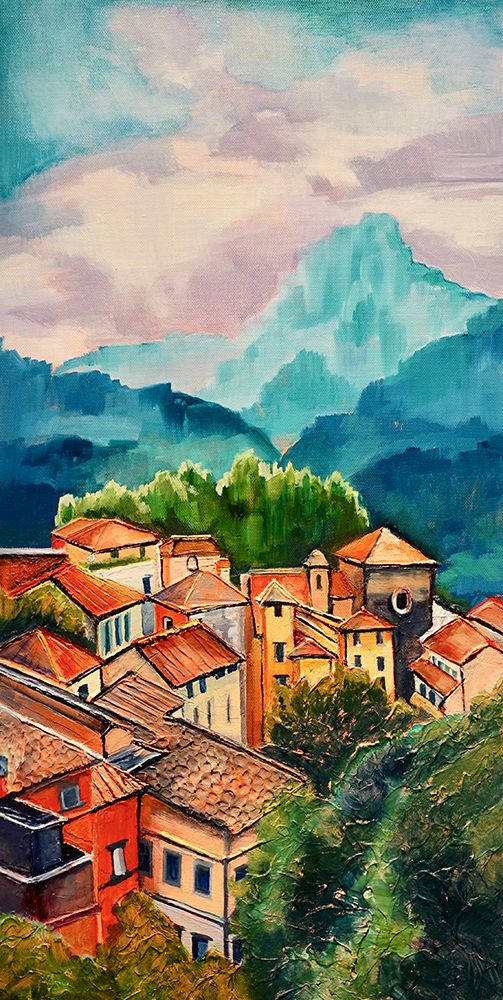Tuscan Village art print by Maxine Shore for $57.95 CAD