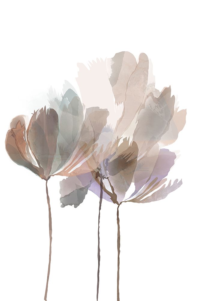 Blush Pink Flowers art print by cartissi for $57.95 CAD