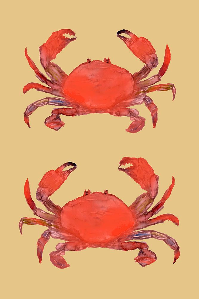 Crab Poster 2 art print by cartissi for $57.95 CAD