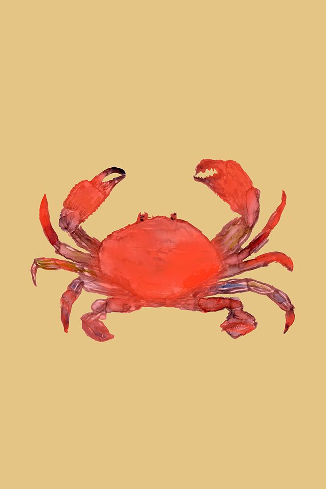 Crab Poster art print by cartissi for $57.95 CAD