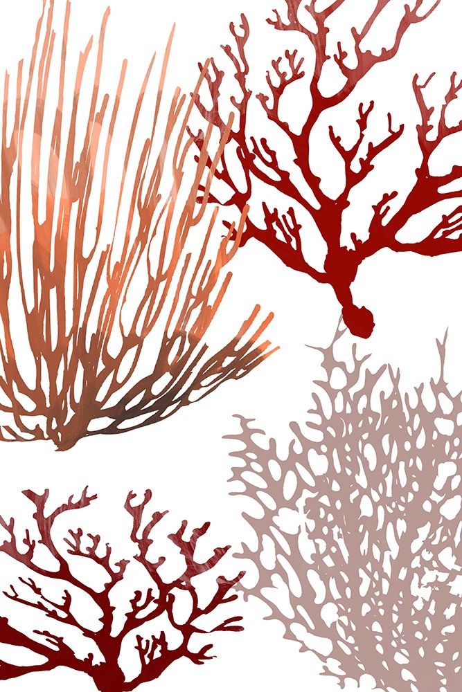 Pink and Red Sea Coral art print by cartissi for $57.95 CAD