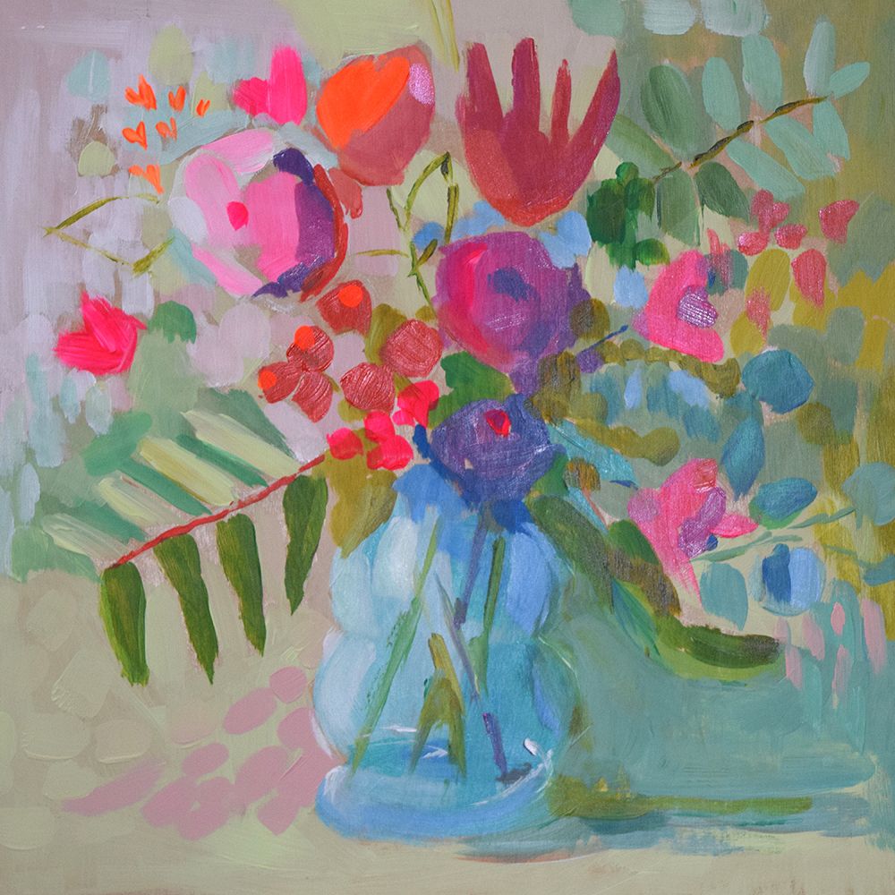Neon Floral art print by Jenny westenhofer for $57.95 CAD