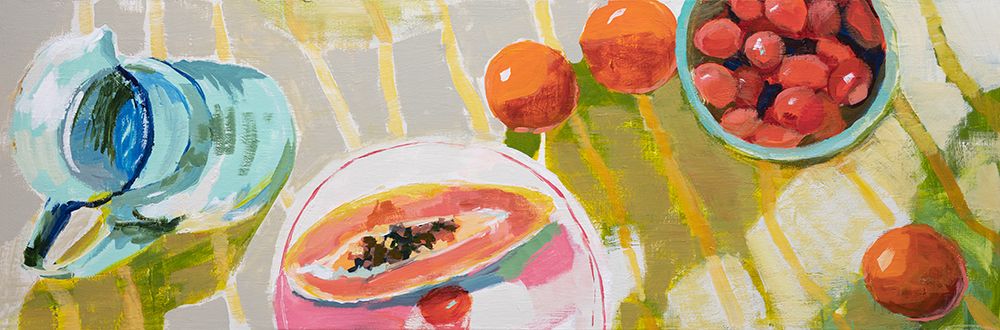 Papaya art print by Jenny westenhofer for $57.95 CAD