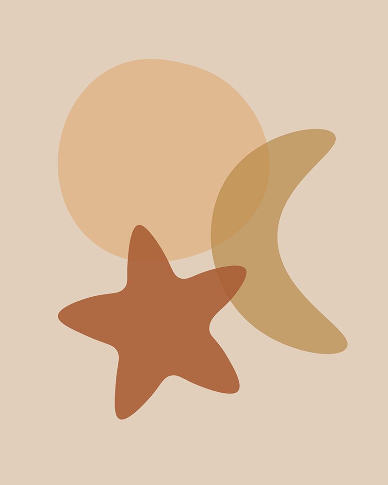 Sun Moon Stars Boho art print by Natasha Playell for $57.95 CAD