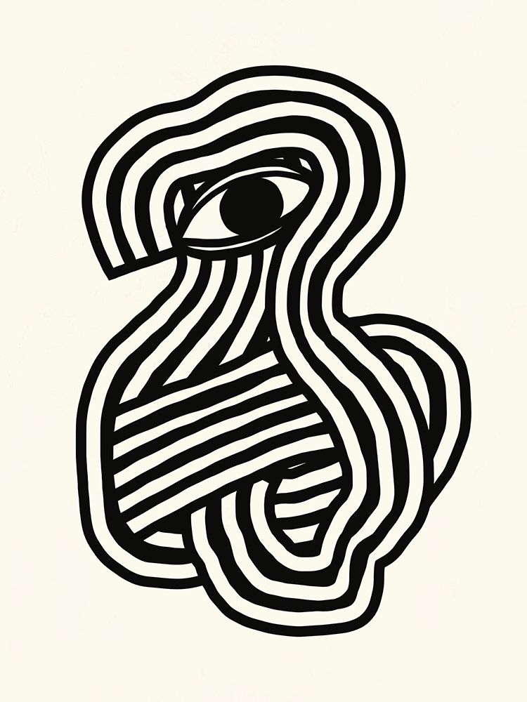 Third eye abstract art print by Little Dean for $57.95 CAD