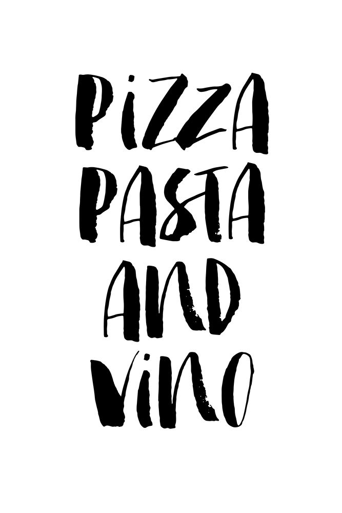 Pizza Pasta and Vino art print by Brett Wilson for $57.95 CAD