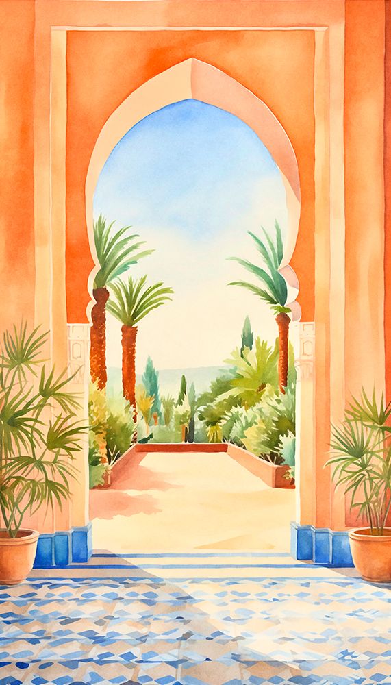 Mediterranean Patio Ii art print by Andrea Haase for $57.95 CAD