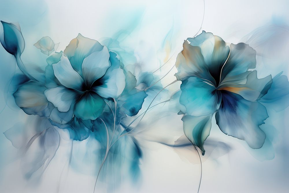 Floral Blues art print by Andrea Haase for $57.95 CAD